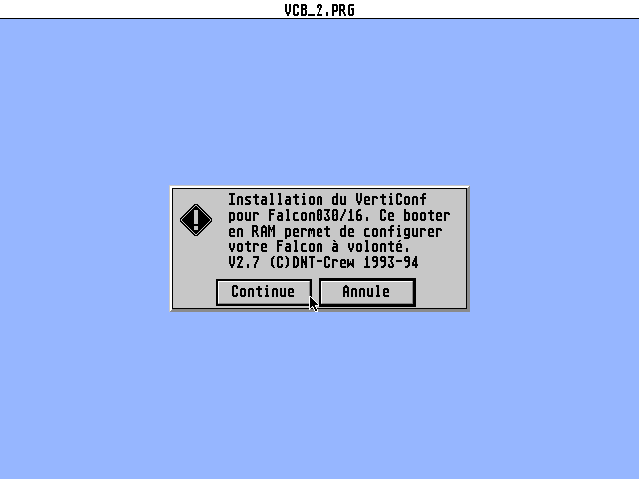 VertiConf-Booter atari screenshot